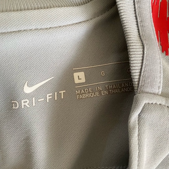 USA Soccer Training Shirt Player Issued Youth L Gray - Picture 2 of 3